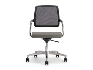 KOS AIR 03 - Swivel chair with 5-spoke base with armrests - Office Chair by Nahu