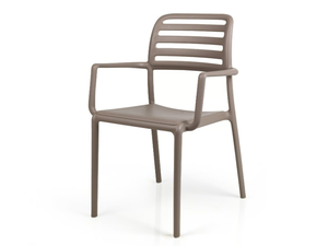 COSTA - Stackable chair with armrests - Chair by Nardi
