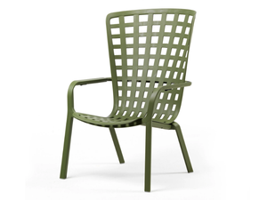 FOLIO - Recliner fiberglass resin garden armchair - Armchair by Nardi