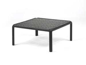KOMODO - Square glass garden side table - Side table by Nardi