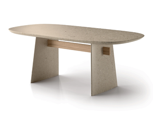 ADAM - Stone dining table - Table by Natuzzi Italia