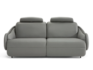 CALILLA - Recliner 2 seater leather sofa with headrest - Sofa by Natuzzi Italia