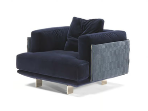 CAMPUS - Fabric armchair with armrests - Armchair by Natuzzi Italia