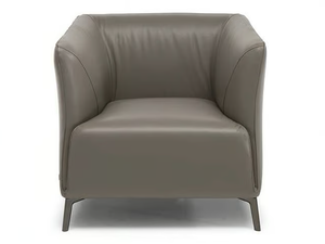 DODI - Leather armchair with armrests - Armchair by Natuzzi Italia