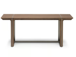 KENDO - Rectangular solid wood console table - Console by Natuzzi Italia
