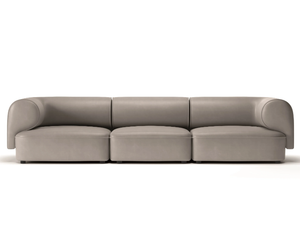 MELODY - 3 seater leather sofa - Sofa by Natuzzi Italia