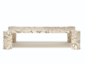 TEMPIO - Rectangular marble coffee table - Coffee table by Natuzzi Italia