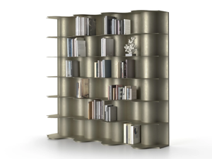 TIDE - Modular steel bookcase - Cabinet by Natuzzi Italia