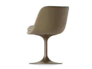 VOYAGE - Swivel leather easy chair - Armchair by Natuzzi Italia