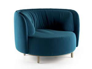 WAVE - Armchair with armrests - Armchair by Natuzzi Italia
