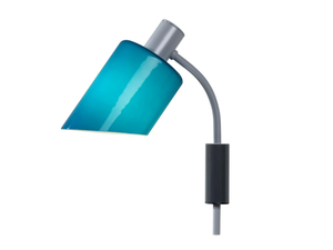 LAMPE DE BUREAU - Glass and steel wall light - Wall lamp by Nemo
