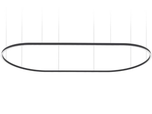 ZIRKOL OVAL - LED extruded aluminium pendant lamp - Ceiling lamp by Nemo
