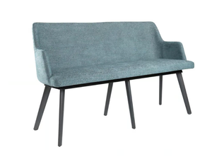 AMA PA03 - Upholstered fabric bench with back - Bench by New Life