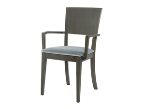 AMY SB02 - Wooden chair with armrests and integrated cushion - Accessories by New Life