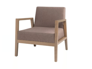 ARISA PL01 - Upholstered fabric garden armchair with armrests - Armchair by New Life