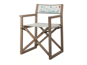 DOLCEVITA PO01 - Folding wooden and fabric chair with armrests - Chair by New Life