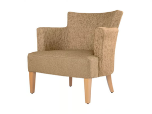 EVELYNE SQUARE PL01 - Fabric armchair with armrests - Armchair by New Life