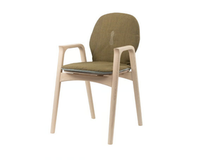 OTTAVIA PO01 - Ash chair with armrests with integrated cushion - Accessories by New Life