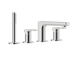 B-EASY 72682C - 4 hole bathtub set with hand shower - Tap by Newform