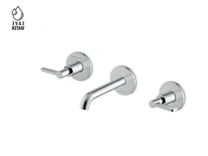 BLINK CHIC 71020E / 71120E - 3 hole wall-mounted washbasin tap without waste - Tap by Newform