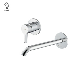 BLINK CHIC 71030E / 71130E - Wall-mounted single handle washbasin mixer without waste - Tap by Newform