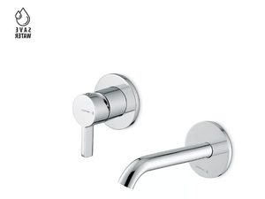 BLINK CHIC - Single handle wall-mounted washbasin mixer without waste - Tap by Newform