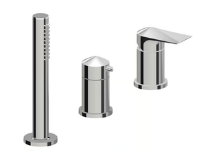 DELTA ZERO 72281C - Deck mounted bathtub tap with hand shower and diverter - Tap by Newform