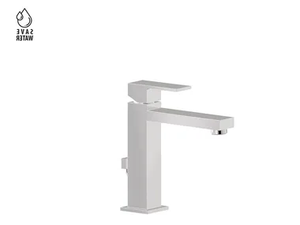 ERGO-Q 66416 - Single handle countertop washbasin mixer with pop up waste - Tap by Newform
