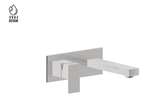 ERGO-Q 66429E - Wall-mounted washbasin mixer with plate - Tap by Newform