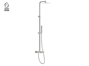 ERGO-Q / OPEN 61158 - Wall-mounted shower panel with hand shower and diverter - Shower panel by Newform