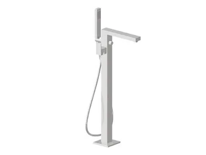 ERGO-Q / OPEN 66484E - External bathtub mixer with hand shower and diverter - Tap by Newform