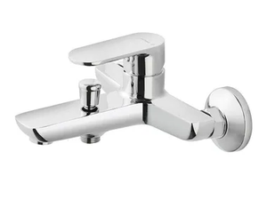 EXTRO - Single handle wall-mounted bathtub mixer with diverter - Tap by Newform