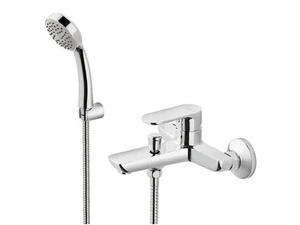 EXTRO - Wall-mounted single handle bathtub mixer with hand shower - Tap by Newform