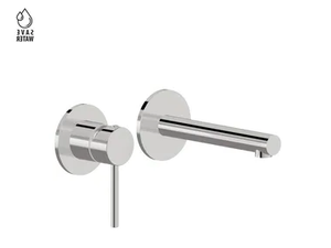 MINI-X - Single handle wall-mounted 2 hole washbasin mixer - Tap by Newform