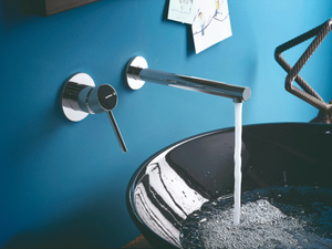 MINI-X - Wall-mounted single handle washbasin mixer - Tap by Newform