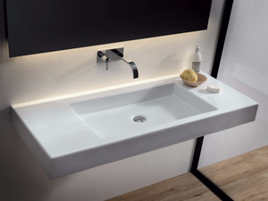 CULT - Rectangular ceramic washbasin - Washbasin by Nic