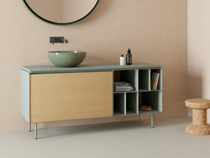LAMA - Floor-standing vanity unit with drawers - Washbasin cabinet by Nic