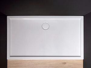 MINIMO - Rectangular ceramic shower tray - Shower tray by Nic