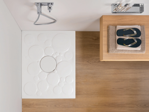 OPTICAL - Rectangular ceramic shower tray - Shower tray by Nic