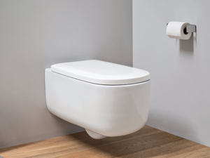 OVVIO - Wall-hung ceramic toilet - Toilet seat by Nic