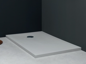 PLAID - Rectangular Ecobiosolid shower tray - Shower tray by Nic