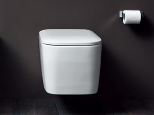 SEMPLICE - Wall-hung ceramic toilet - Toilet seat by Nic
