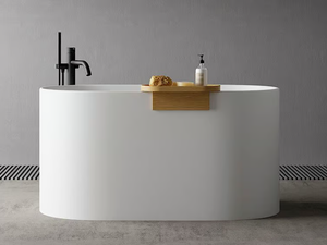 SIZE - Oval seated Cristalplant® bathtub - Bathtub by Nic
