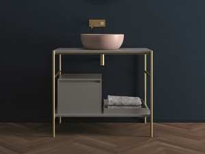 VELO87 - Floor-standing vanity unit with drawers - Washbasin cabinet by Nic