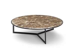 GRANCIRCOLO - Round marble coffee table - Coffee table by NICOLINE