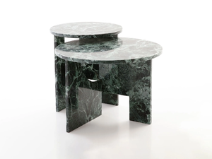 MONDRIAN - Round marble coffee table - Coffee table by NICOLINE