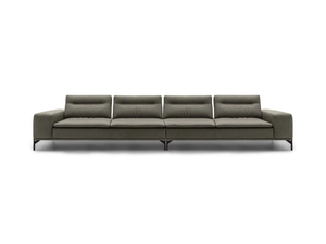 PACIFIC SQUARE - 4 seater leather sofa - Sofa by NICOLINE