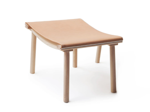 DECEMBER - Leather footstool - Pouf by Nikari