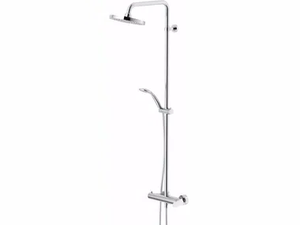 BLUES - Wall-mounted shower panel with overhead shower - Shower panel by Nobili