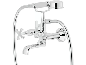 CARLOS PRIMERO - Wall-mounted bathtub tap with hand shower - Tap by Nobili